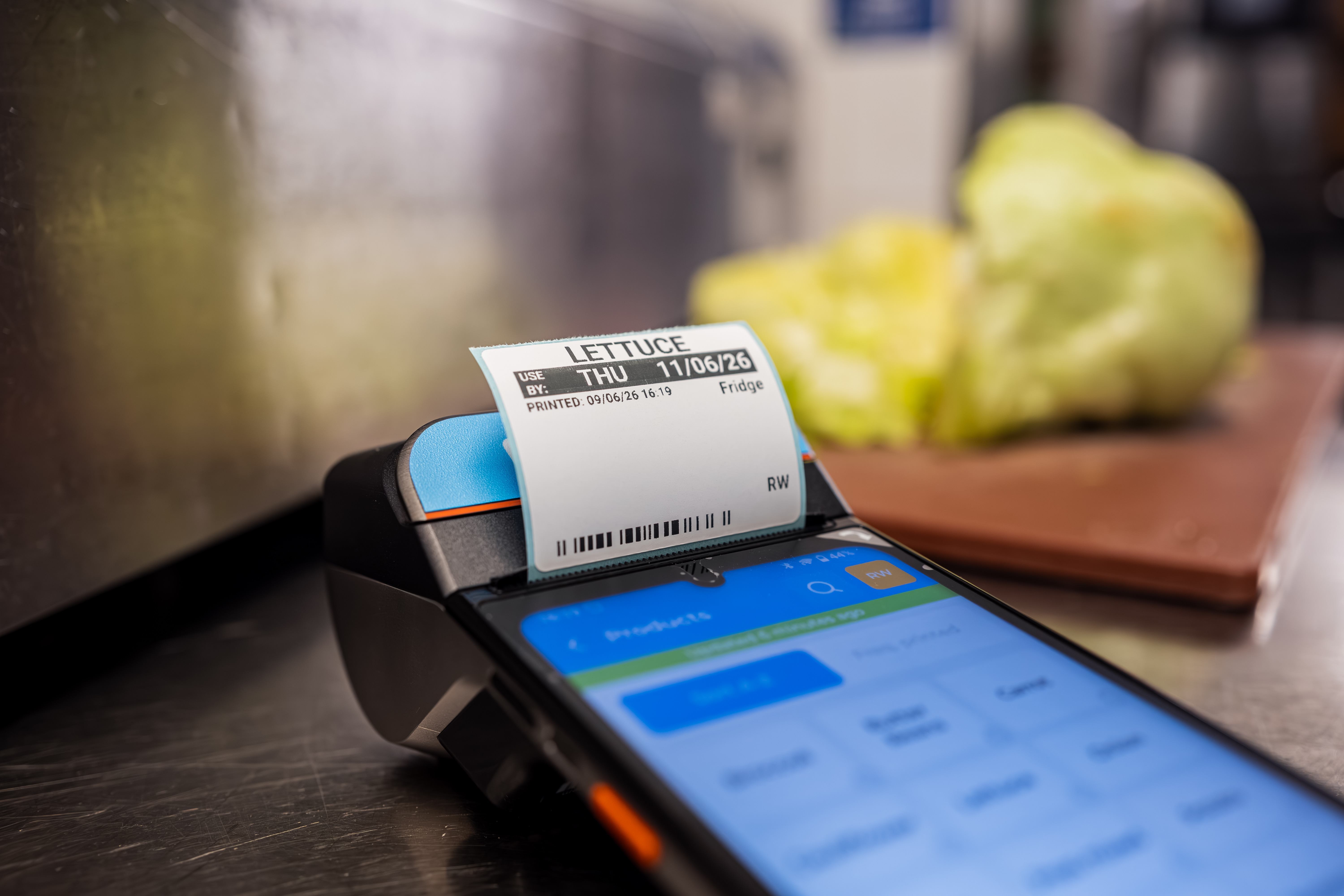 Labl.it label printing in a commercial kitchen